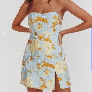 Showpo Brailey Strapless Mini Dress